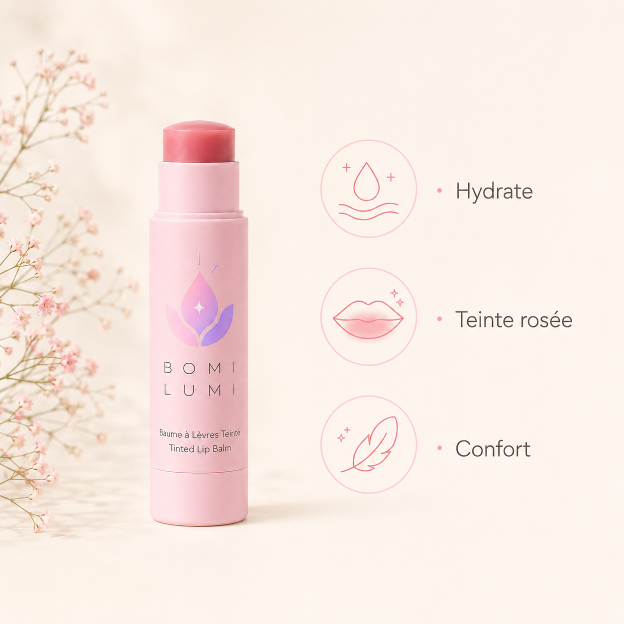 Pétale Teinté — Baume à Lèvres Teinté
